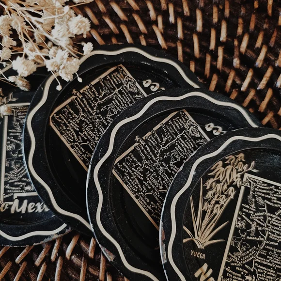 Vintage New Mexico Souvenir Coasters Set - Picture 3 of 4